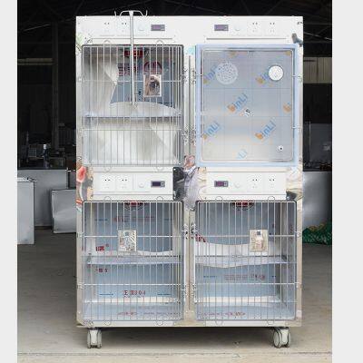 Pet Hospital Boarding Cage for Cats and Dogs, Made of Stainless Steel. photo-5
