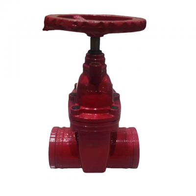 Общецельный канавчатый задвижной кран из чугунного литья для противопожарной защиты с рукояткой photo-3