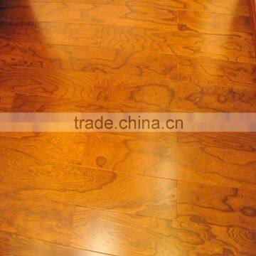 Smooth Surface Engineered Elm Solid Wood Flooring 15mm