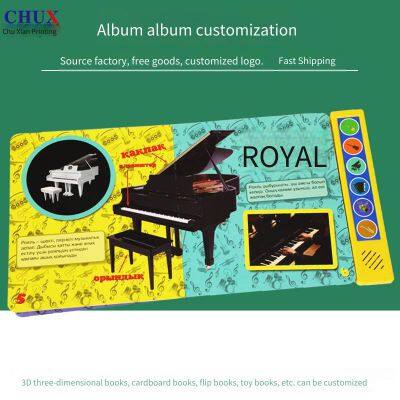Custom - Printed English Children's Audio Picture Books About Mermaids, Talking Educational Electronic Early - Learning Music Books photo-2