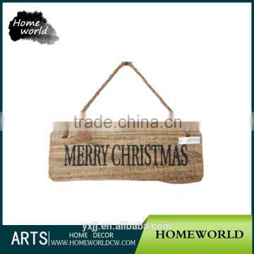 Eco-Friendly Merry Christmas Wood Wall Sign for Garden Decor