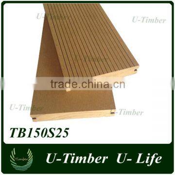 Composite Deep Embossing Outdoor Wpc Decking 150x25mm photo-6