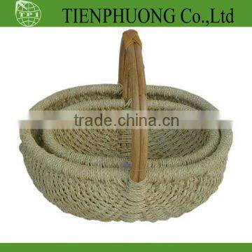 wicker shopping basket/picnic wicker storage basket