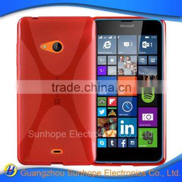 X line pattern soft tpu mobile phone skin for Microsoft Lumia 540