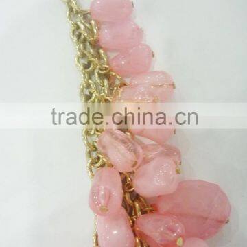 FASHION BEADED NECKLACE EARRING