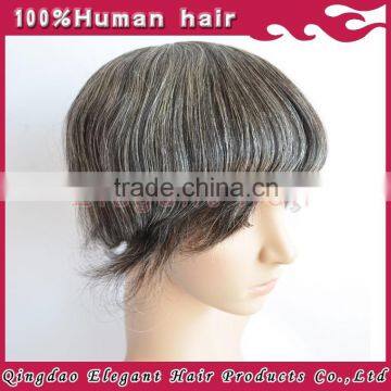 Elegant Hair Wholesale Handpicked Natural Luster Human Hair Fine Mono Lace Toupee With pu Back and Side photo-5