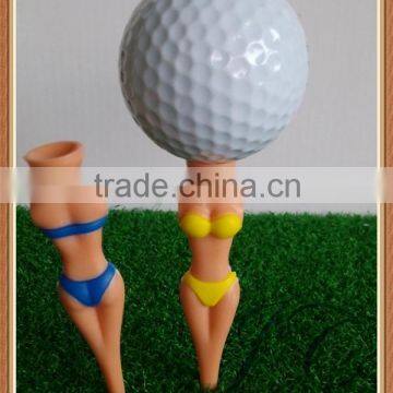 Best selling unique sexy girl modeling rubber golf tees