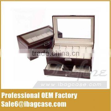 Multifunction Duble Layer Watch Box Jewelry Storage Box photo-5