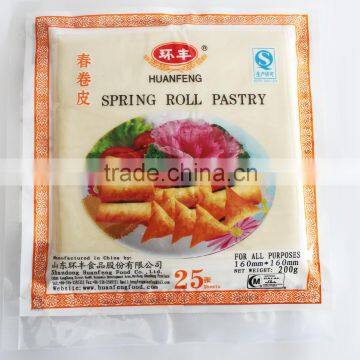Manufacturers High Quality and Delicious Frozen Spring Roll Pastry Spring Roll Wrapper