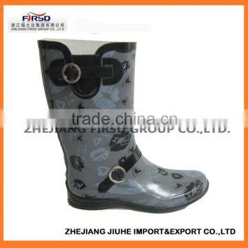 2014 fashion rubber rain boots for women with durable property