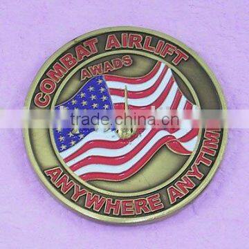 custom commemorative brass coin