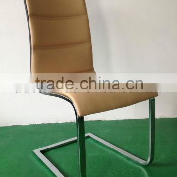 Wholesale modern chrome steel leather dining chair (SZ-DC026)