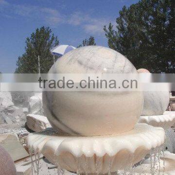 Spinning water ball fountain