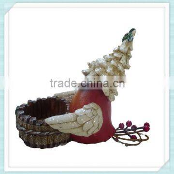 Decorative Red Bird christmas resin candler