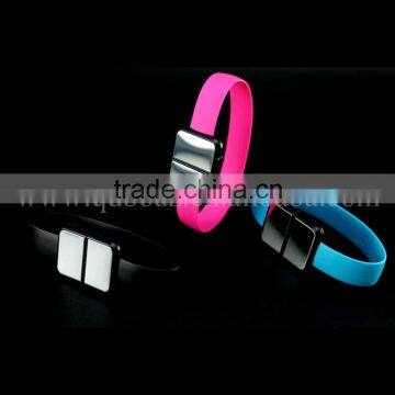 Waterproof usb bracelet with Charging and Sync for iPhone 6 5 5s Smart Phone USB Cables