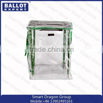 PVC voted box packaging/ transparent ballot boxes