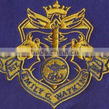 China Factory Green Shield Custom Embroidery Banner Badges,custom Embroidery Patch photo-6