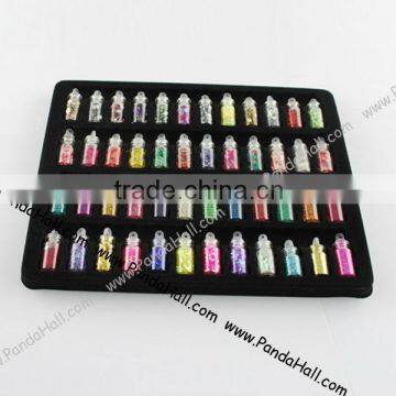 Girls Caviar Bead Acrylic Sequins Powder Plastic Sheet DIY Nail Art Supplies(AJEW-R015-2-B)