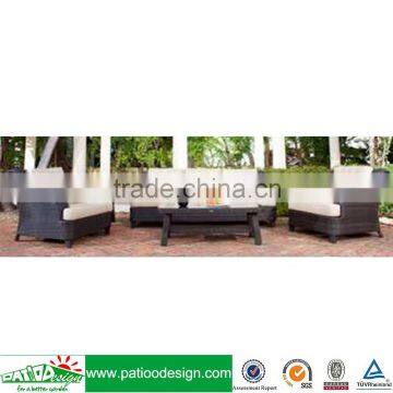 Garden furniture wicker garden chaise sofa set