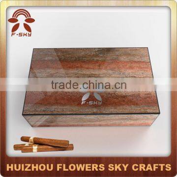 Promotional Desktop Logo Printed Cigar Wooden Box