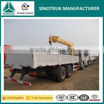 10 Wheels Howo 5 Tons Truck Mounted Crane with Telescopic Boom for Sale