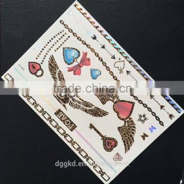 Popular Body Tattoo Paint Gold Tatoo Flash Tattoo Jewerly Tattoo Sticker