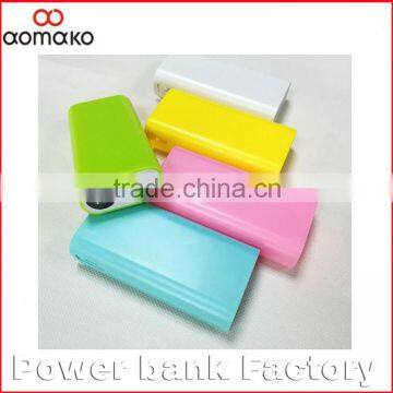AK-03 FACTORY HOT SALE Colorful abs mobile power bank torch universal booking power bank 18650