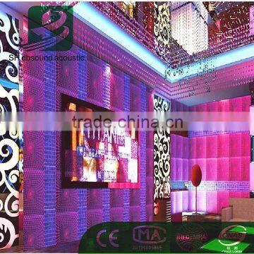 Nontoxic Best NRC Polyester Fiber flocking Ceiling Panel for KTV and club decoration