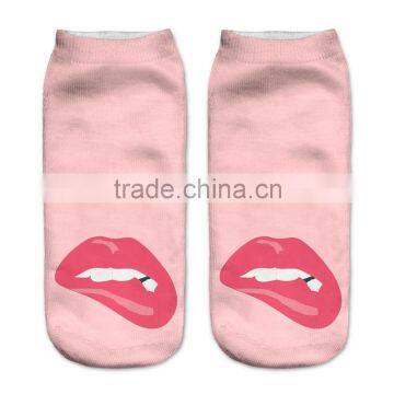 hot sale 3d digital full print colorful cute sex young girl tube socks