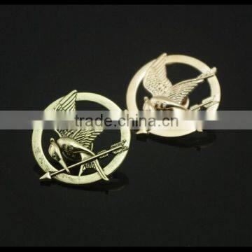 Hunger game gold bird Sweater clips Cardigan clips collar clips Gold sweater guard