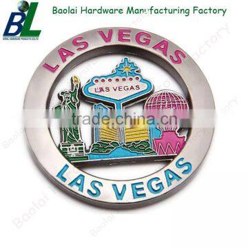 Promotional enamel zamac custom 3d fridge magnets