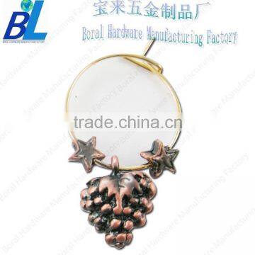Antique cute fruit shaped Metal wine charms