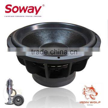 Soway brand SW15-20 15inch 2500W best selling subwoofer, sub woofer,car speaker