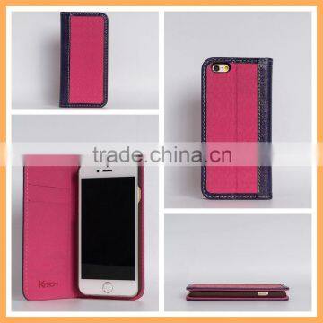 Supplier premium real leather case for iphone6 plus