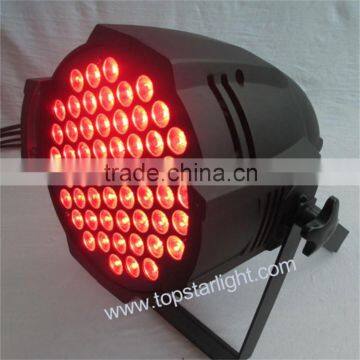 wholesale party supplies led disco light/54pcs RGBW led par 64 light/rgbaw led par light