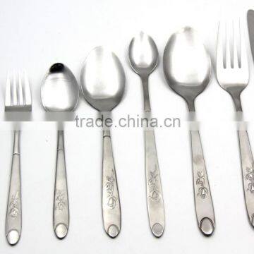 LBY hot-sale stainless steel cutlery & tableware & flatware for hotel