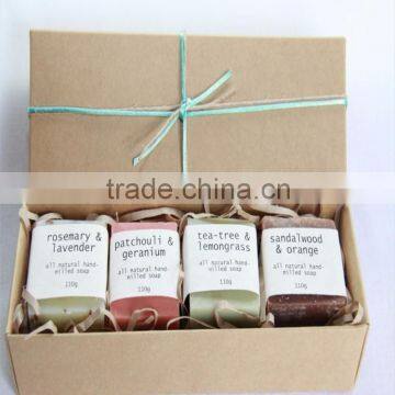 Handmade paper soap gift packaging box