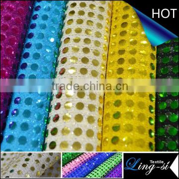 Knit Polyester Spangle Farbic for Dress and Bridal