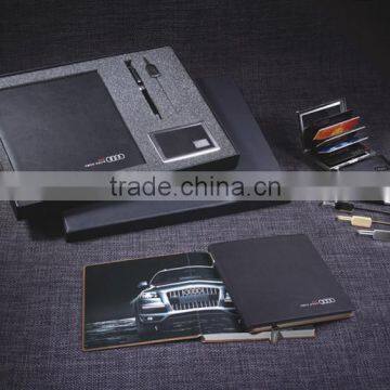 A5 PU leather diary notebook organizer gift set