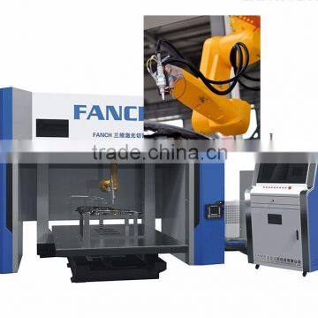 Robot fiber laser 3d cutting machine 5 axis for automobile, aerospace aviation industry