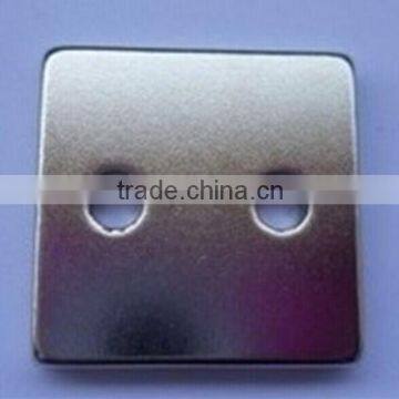 Neodymium NdFeB strong LED magnets with countersunk hole custom block shapes