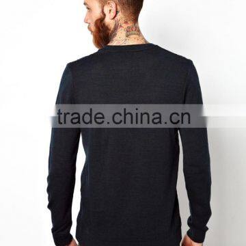 100% Pure Cotton Fine Lightweight Knit Ribbed Cuffs and Waistband, Scoop Neck Regular Fit Jumper photo-4