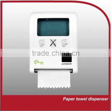 Hand Pull and Auto Cut paper towel dispenser