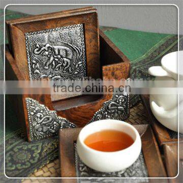 Handmade Natural Wood Cup Pad Customized Design