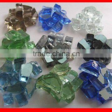 Crystal Clear Glass Gems Round Shape for Fir Pit Fireplace photo-5