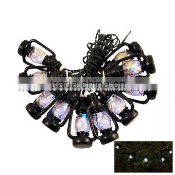 10LED Solar Powered Lantern String light Fairy Lamp Christmas Garden Decoration Heart