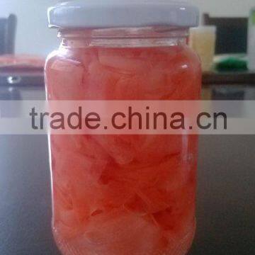 DAHUA brand glass bottled sweet pickled sushi ginger slice