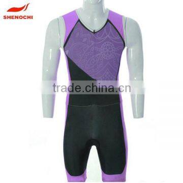 2015 Full Printing Women Lycra Compression Triathlon Suits