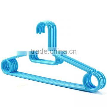 blue pp dress hanger,shirt hanger,plastic cloth hanger,