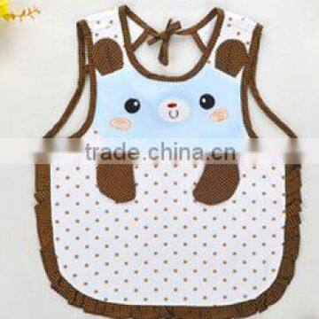 Cute Baby Cotton Apron/baby Bear Shape Dinner Apron/baby Waterproof Apron photo-4